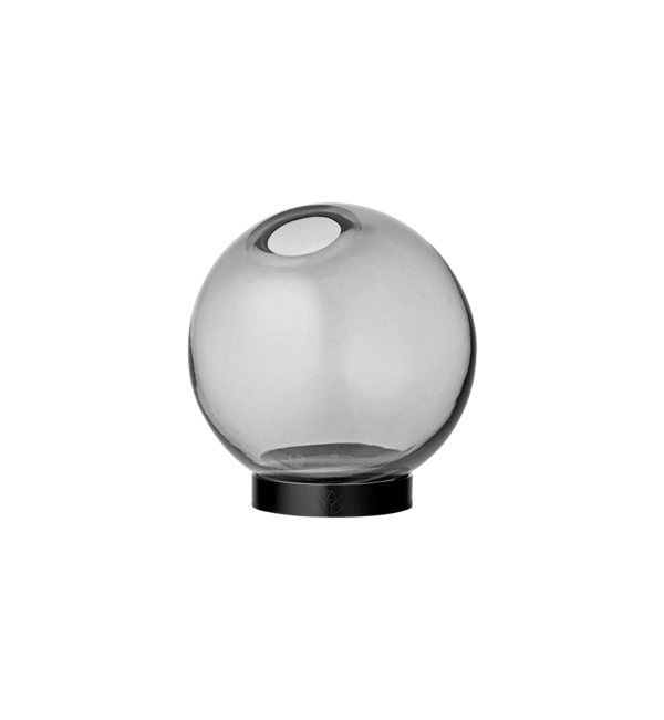 AYTM Globe Vase W. Stand, Black/Black - Ø10xH10 - Vase fra AYTM