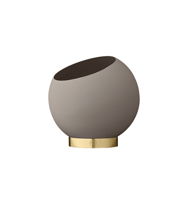 AYTM Potte, Globe Flower Pot, Taupe - Ø17xH15,4 - Potte fra AYTM