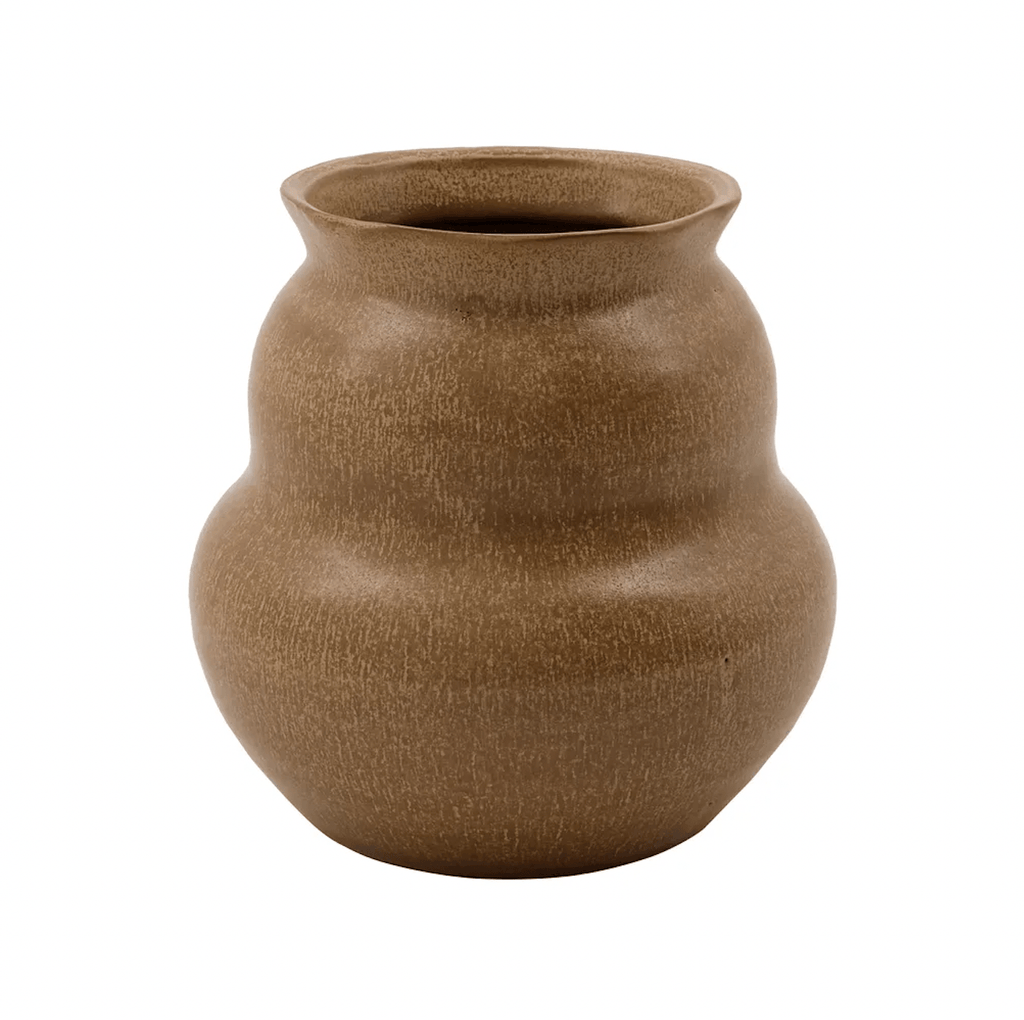 House Doctor Juno Vase, Camel (brun) - H15xØ15 - Vase fra House Doctor
