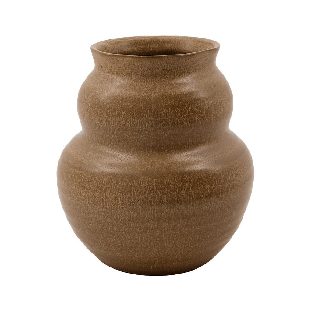 House Doctor Juno Vase, Camel (brun) - H19xØ17 - Vase fra House Doctor