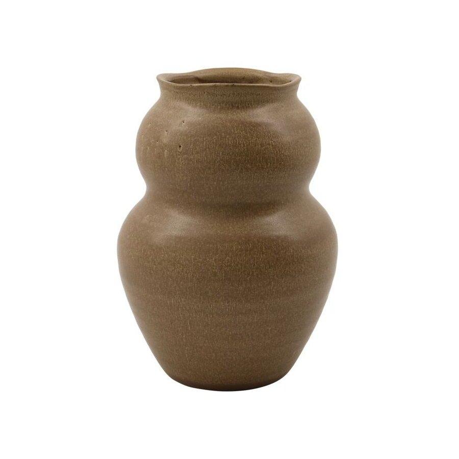 House Doctor Juno Vase, Camel (brun) - H22,5xØ17 - Vase fra House Doctor