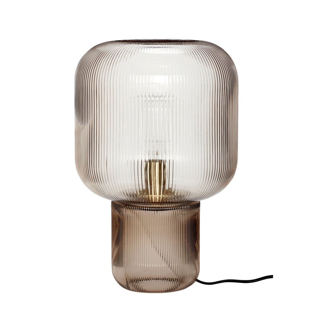 Hübsch Pirum Bordlampe - Brun - Bordlampe fra Hübsch