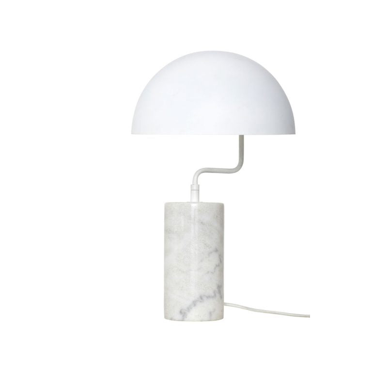 Hübsch Poise Bordlampe - Hvid - Bordlampe fra Hübsch