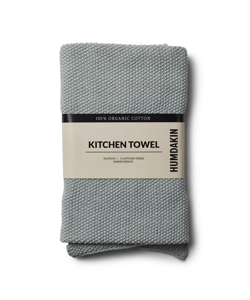 Humdakin Strikket Køkkenhåndklæde, Stone (grå) - 45x70 - Køkkenhåndklæde fra Humdakin