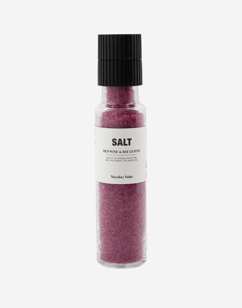 Nicolas Vahé, saltmix af, rødvin og laurbær - Salt fra Nicolas Vahé