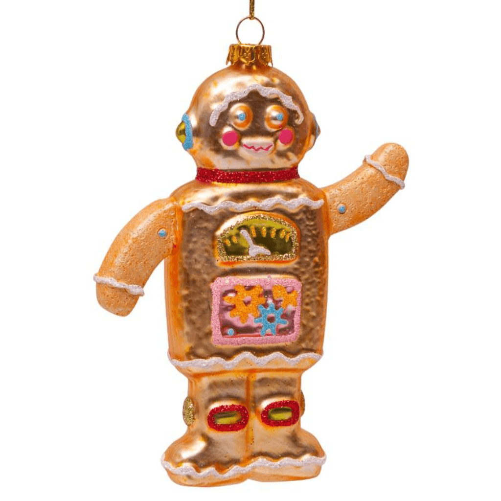 Vondels Honningkage robot Ornament, Guld - H11 - Ornament fra Vondels