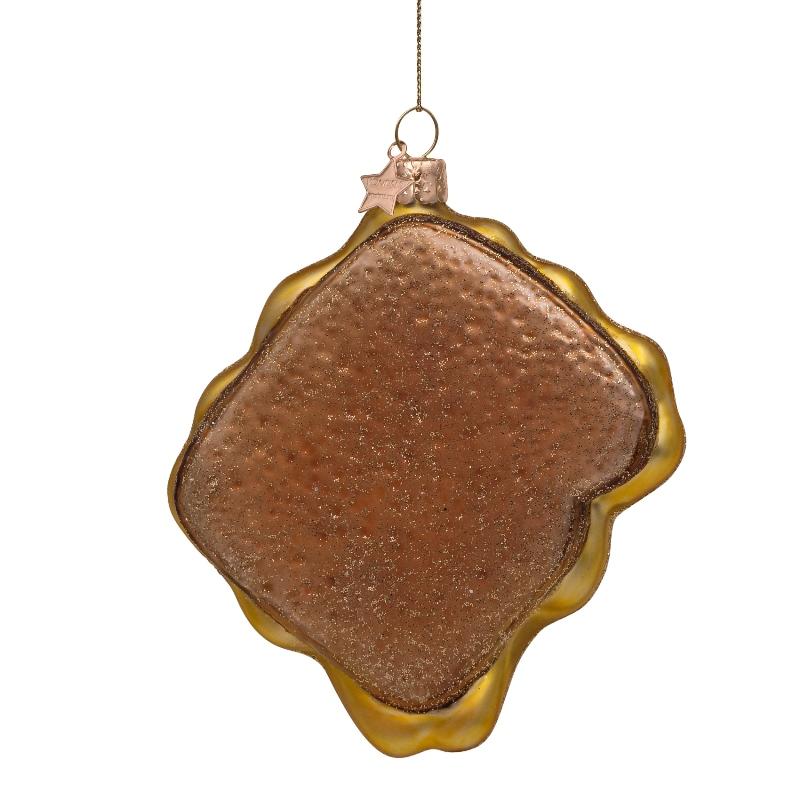 Vondels Toast Ornament, Brun - H9 - Ornament fra Vondels